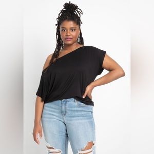 Eloquii One Shoulder Tee